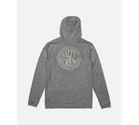 Salty Crew Global Hood Sunshirt Long Sleeve Rash Guard Gris L Homme