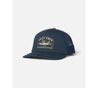 Salty Crew - Casquette à visière courbée - Good Times Trucker Deep Ocean pour Homme en Coton - Bleu Bleu