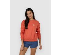 Salty Crew Island Time Crew Sweatshirt Orange XS Femme