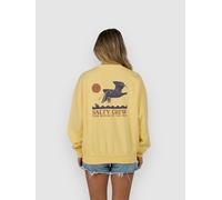 Salty Crew Lunch Time Crew Sweatshirt Jaune M Femme
