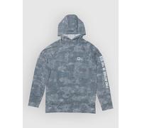 Salty Crew Mariner Hood Tech Long Sleeve Rash Guard Bleu M Homme