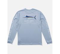 Salty Crew - Marlin Mount Ls Tech Tee - T-shirt anti uv homme Blue Fog - XXL