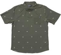 Salty Crew - Polo avec protection solaire - Breezer Perf Polo Olive pour Homme - Taille S - Kaki Kaki S