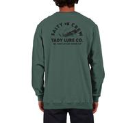 Salty Crew - Sweat confortable - Tady Vintage Crew Fleece Pigment Moss pour Homme en Coton - Taille S - Vert Vert S