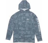 Salty Crew - T-shirt à capuche avec protection solaire UPF 50+ - Mariner Hood Tech Tee Dark Navy pour Homme - Taille L Navy L