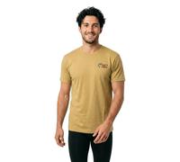 Salty Crew Bait Shop Short Sleeve T-shirt Jaune,Marron L Homme