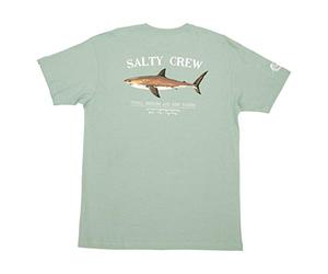 Salty Crew T-Shirt Bruce à Manches Courtes pour Homme, Sauge, Taille XL