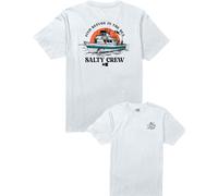 Salty Crew - T-shirt en coton - Day Charter White pour Homme en Coton - Taille L - Blanc Blanc L