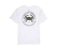Salty Crew T-Shirt Manches Courtes - Blue Crabber Premium S/S Tee - White - L