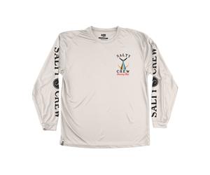 Salty Crew - Tailed L/S Tech Tee Rashguard - T-shirt anti uv homme White - XXL