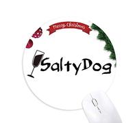 salty dog salt cocktail avec sa tasse tapis de souris en caoutchouc de sapin de noël