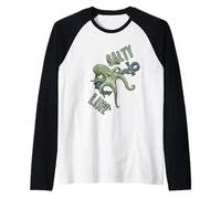 Salty Line Octopus Attack Ocean Boat Fishing Voyage Crew Fun Manche Raglan