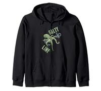 Salty Line Octopus Attack Ocean Boat Fishing Voyage Crew Fun Sweat à Capuche
