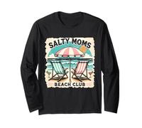 Salty Moms Beach Club Funny Beach Summer Vacation Holiday Manche Longue