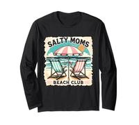 Salty Moms Beach Club Funny Beach Summer Vacation Holiday Manche Longue