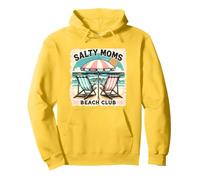 Salty Moms Beach Club Funny Beach Summer Vacation Holiday Sweat à Capuche