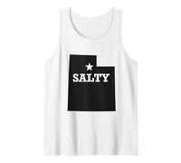 Salty Utah Design Salt Lake SLC Sassy Funny Humor Débardeur