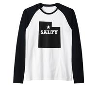 Salty Utah Design Salt Lake SLC Sassy Funny Humor Manche Raglan