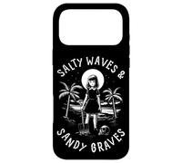 Salty Waves and Sandy Graves Summer Goth Vacation Coque pour iPhone 17 Pro Max
