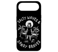 Salty Waves and Sandy Graves Summer Goth Vacation Coque pour iPhone Air