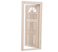 Saluaqui 1:12 Dollhouse Miniature Wood Porte and Window Set - Birch DIY ACCESSOIR DE Bille pour Une pour Les Meubles ET DÉCORATION (Six Gate Gate)