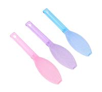 Saluaqui 3pcs Gratte-pieds Lime Callus Éliminateur | Lime à pieds en matériau ABS, poignée ergonomique sèche pour les soins de pédicure à domicile et en salon, ensemble coloré