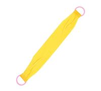Saluaqui 450D Gros Grain Sable Gommage Serviette Exfoliante Jaune (YELLOW) | Exfoliant à sable grossier double face, poignée ergonomique pour une conception facile de la bande arrière, adaptée à la