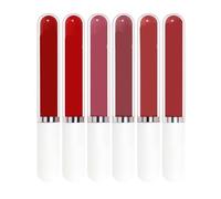 Saluaqui 6Pcs Rouge à Lèvres Liquide Mat Brillant à Lèvres Léger Non Collant avec Vitamine E et Cire D'Abeille Vernis à Non Décolorant pour le Travail, les Rencontres, le (1)