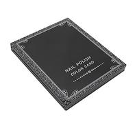 Saluaqui 84 Couleurs Nail Tip Display Book Magnetic Gel Polish Chart | Peut contenir 84 couleurs de gel, fermeture magnétique, livre portable en plastique, design pour l\'organisation du salon