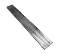 Saluaqui Acier en Acier Inoxydable Drain de Douche de Grande capacité de Grande capacité Rectangulaire Drain de Plancher des Odeurs Résistantes 80 Cm Anti-Banc de Douche de pour Salles de Bains