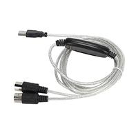 Saluaqui Adaptateur de Câble MIDI vers USB pour Piano Numérique Convertisseur MIDI pour Clavier électronique Compatible avec XP//OS X/ 7 Connecte les Instruments Cordon de Ligne de qualité
