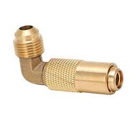 Saluaqui Adaptateur de Recharge de Compact à 90 Degrés Connecteur de Gaz du Coude avec 9/16 à 5/8 Ajustement | Laiton Résistant à la Corrosion pour Une Connexion Sécurisée Compatible