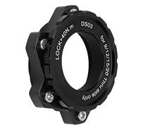 Saluaqui Adaptateur Meijun Centerlock à 6 Boulons avec Verrouillage des Alliages en Aluminium pour la compatibilité du Moyeu d'essieu à Travers Le Noir avec l'usinage CNC pour Les Vélos de