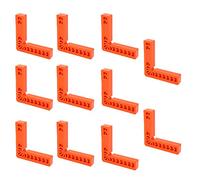 Saluaqui Angle 90 Plastic 10 Pièces Support de Règle d'Angle en Plastique d'ingénierie de Positionneur Auxiliaire à Angle Droit de 90 Degrés avec Graduations de 45 à 22,5 Degrés pour les Projets de