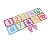 Saluaqui Autocollant de Plancher de Jeu en PVC Interactif - Conception de Numéros Classiques pour l'éducation Précoce des Enfants, Le Mur étanche et la Décoration du Sol pour la Maternelle et Les