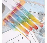 Saluaqui Baners de Coupe de Cheveux Professionnels 5pcs Ensemble avec des Dents Double Face pour Salon et Salon de Coiffure - Peignes Coiffants élégants et Polyvalents