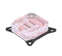 Saluaqui Bloc de Refroidissement à Eau en Cuivre Efficace pour GPU avec Couvercle POM et Grande Voie Navigable, s'adapte à la Base de Cuivre en Bloc d'Eau GPU avec des Connecteurs G1 / 4