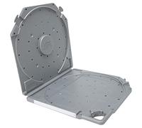 Saluaqui Boîte de Rangement de Bobine de Bande Vide de 10 Pouces, Scratch pour Disques de Bande Sonore à Bobine Ouverte, Solution de Stockage Portable et Organisée (GREY)