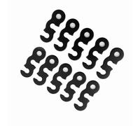 Saluaqui Boucle de Corde à Vent à Libération Rapide - Ajustement de Corde en Alliage de 10pcs pour la Tente Auvent Abri en Extérieur - Red Large Taille (Grand)