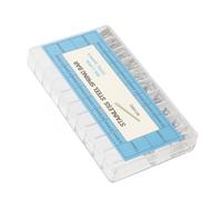 Saluaqui Bracelet de 1,0 Mm Bracelet Split Pins - 304 Pièces de Montre en Acier Inoxydable pour Une Réparation Fiable - Différentes Tailles dans Une Boîte de Rangement Compacte