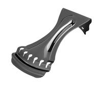 Saluaqui Bridge taillé de la Guitare Tremolo | Gold Metal | Accessoires de Guitare à 6 Chaînes pour le Remplacement du Résonateur | Installation Facile et Améliore le Contrôle du Son (BLACK)