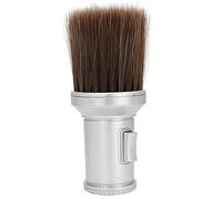 Saluaqui Brosse de Balayage de Cheveux brisé Multifonctionnels avec Poils Adaptés à la Peau pour Coiffeur | Duste de Cou Détachable et Facile à Nettoyer | Brosse à Raser de la Barbe Noire (SILVER)