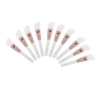 Saluaqui Brosse de Masque Facial en Silicone en Silicone pour Applications de Bricolage - 10pcs Flexible Knife Shape Applicateurs pour la Boue, la Crème, le Gel et les Masques en Poudre
