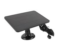 Saluaqui Caméra de sécurité Charger de Panneau Solaire 4W 5V Haute efficacité pour Arlo Pro 4 Ultra 2 Pro 3 Ultra 5s Compatible avec Camera en Blanc (BLACK)