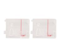 Saluaqui Canette Cover Plate D 2 Pièces Plaque de Couverture de Canette pour Machines à Coudre de Service - Matériau ABS Transparent - Pièce de Rechange de Machine à Coudre de Haute Précision pour