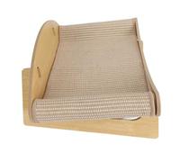 Saluaqui Cat Stratching Lit Structure en Bois avec Carton de Résistance aux Rayures, Couvercle de Sisal pour Toutes Les étapes, Conception de Salon Surélevée, Spacieuse pour Plusieurs Chats (Sisal)