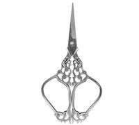 Saluaqui Ciseaux de Couture DIY pour Broderie, Collection d'artisanat d'art Classique Vintage, Matériaux en Cuivre de Haute qualité pour la Coupe et les Projets (Gris argent)