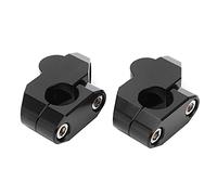 Saluaqui CNC Aluminium Alloy Universal Motorcycle Grodbar Riser - Adaptateur de Hauteur de 7/8 Pouces pour Les Barres de 22 Mm - Comfort amélioré et Installation Facile Black (Black)