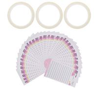 Saluaqui Coffret de Rangement pour Cils 30pcs Ruban Adhésif | Cartes d\'affichage de cils, 30 pièces, 3 bandes adhésives pouvant contenir 240 fleurs chacune, pour l\'organisation du