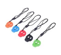 Saluaqui Colliers à Mâcher Sensoriel pour les Enfants Atteints d'anxiété de TDAH de l'autisme - Silicone de Forme de Crâne Silicone Motor Aids, Matériau Facile à Nettoyer et en Toute sécurité, 5pcs